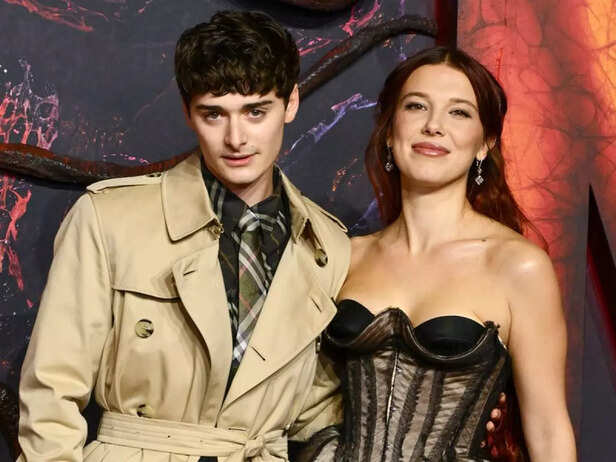 Millie Bobby Brown with Noah Schnapp