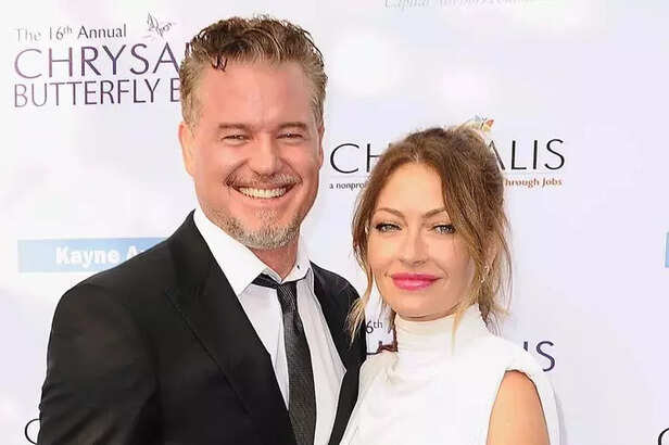 Rebecca Gayheart and Eric Dane pictured together at a public event