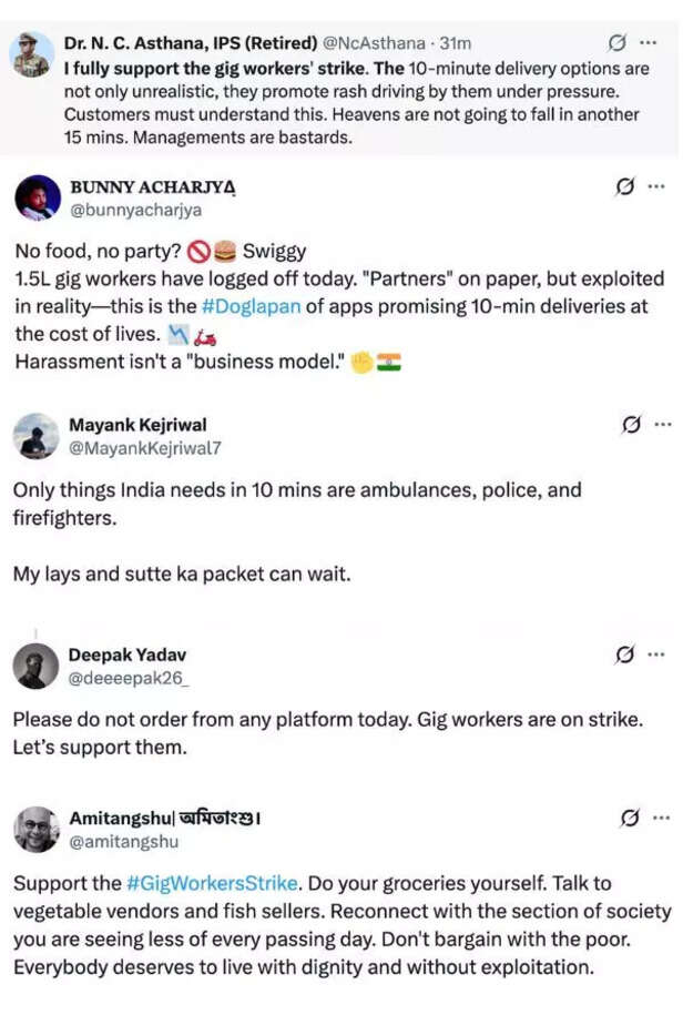 Gig workers strike demands fair pay and worker status