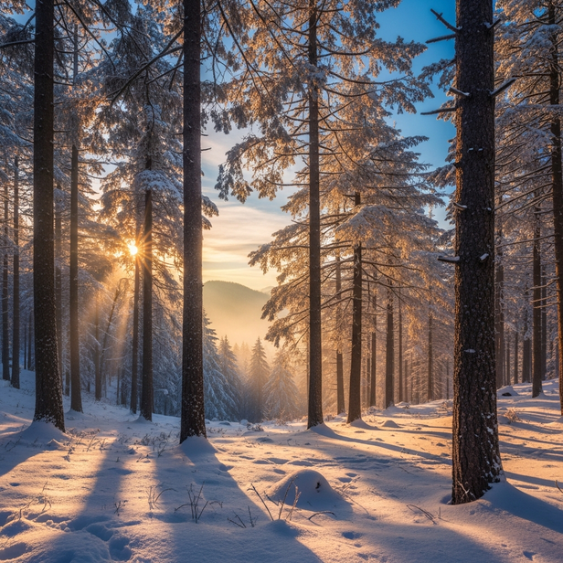 Quiet Winter Forests of Dhanaulti