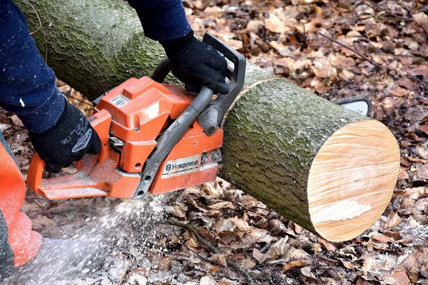 cutting wood