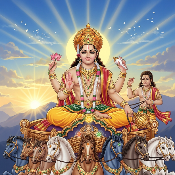Lord Surya, the Sun God