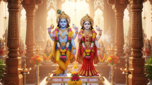 Ideally, 3-4 Idols Should be Placed Inside Home Temple (Image Credit: AI)