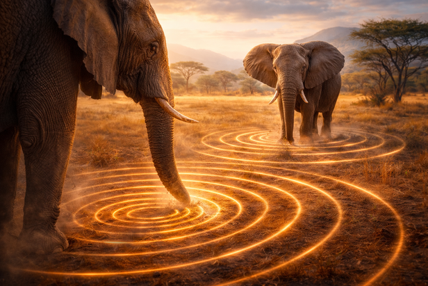 How Elephants Hear Vibrations