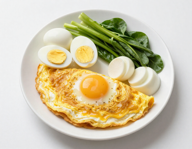 Eggs on a Healthy Breakfast Plate by AI