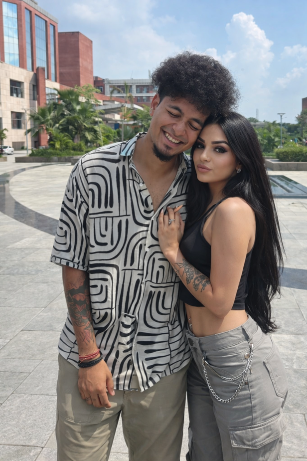 Generated with ChatGPT | People are uploading their selfies and asking AI to generate an ideal boyfriend or girlfriend beside them