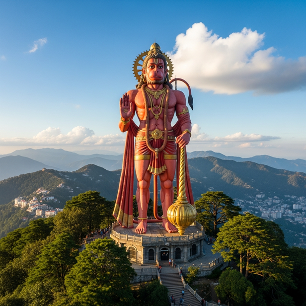Jakhu Hanuman Temple Idol