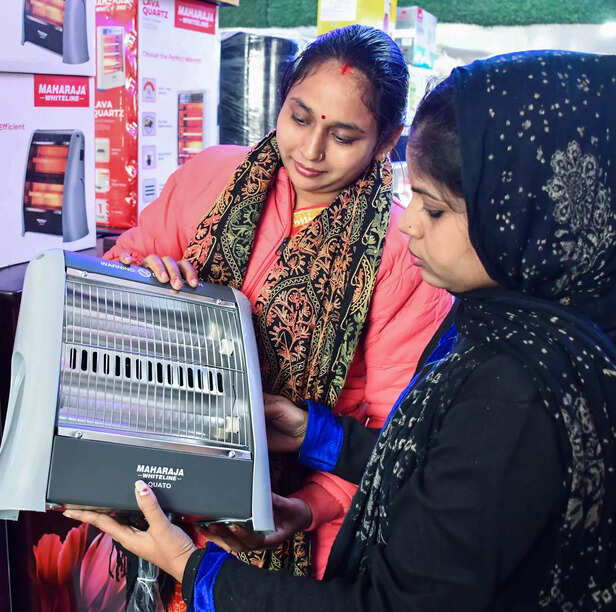 People buy room heaters to cope with the cold winter, in.