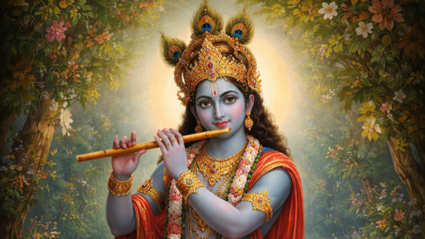 Krishna Visited World of Humans to Test the Brahmani (Image Credit: AI)
