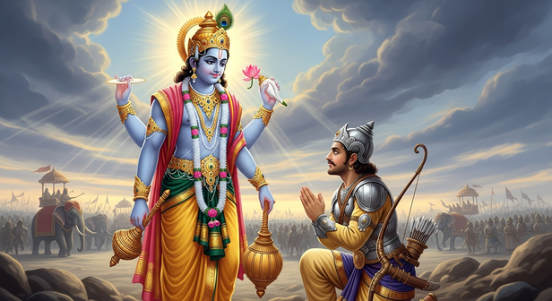 Krishna reveals the truth of the soul