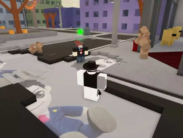 Jujutsu Shenanigans Halloween city scene from earlier seasonal coverage