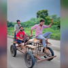 कबाड़ और बाइक के इंजन से तैयार कर दी चार चक्का गाड़ी, इस जुगाड़ गाड़ी ...