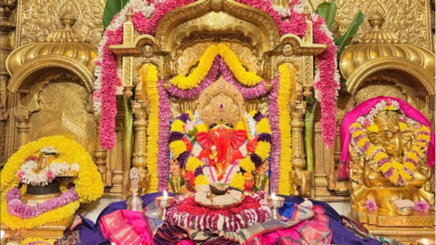 Idol of the Lord at Siddhivinayak Temple in Mumbai | Instagram - @siddhivinayakonline