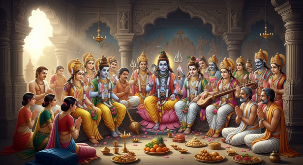 Vishnu Granting a Boon