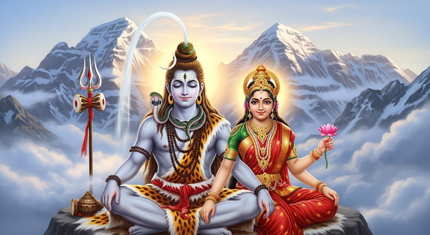 Shiva Parvati Eternal Marriage