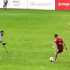 Specially-abled Men Play Football On One Leg Using Crutches, Video ...