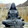 A Statue of Shankaracharya at Kedarnath