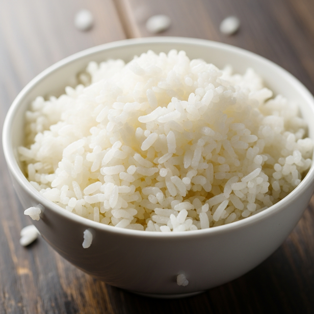 ​Bowl of cooked white rice