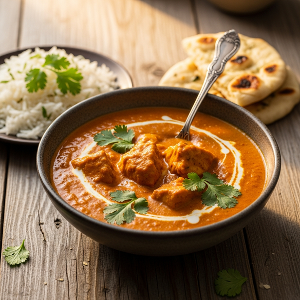 ​Cooked chicken curry