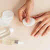 gently cleaning nails