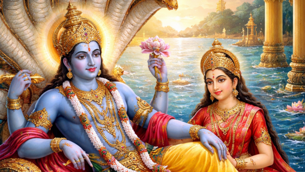 Lord Vishnu, the Preserver and Protector of Universe (Image Credit: AI)