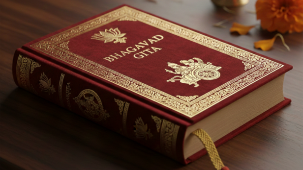Bhagavad Gita- the Reservoir of Eternal Wisdom (Image Credit: AI)
