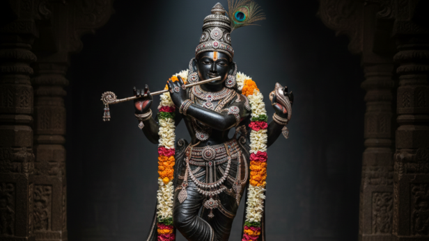 An Idol of Lord Krishna (Image Credit: AI)