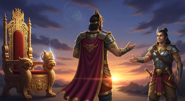 Karna Choosing Friendship Over Throne