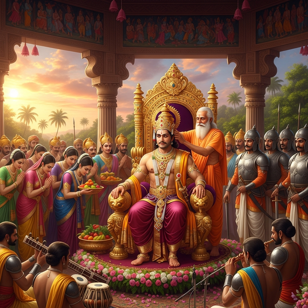 ​ Karna Crowned King of Anga