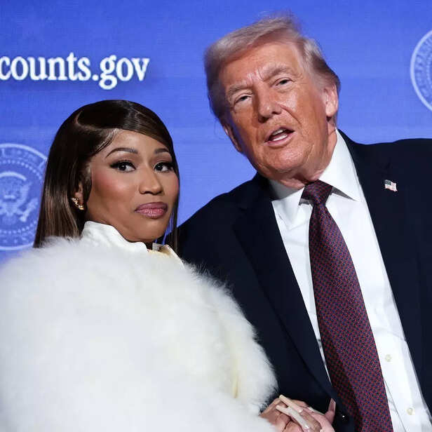 Nicki Minaj doubles down on MAGA ties, appearing onstage with Trump and calling herself his “No. 1 fan”