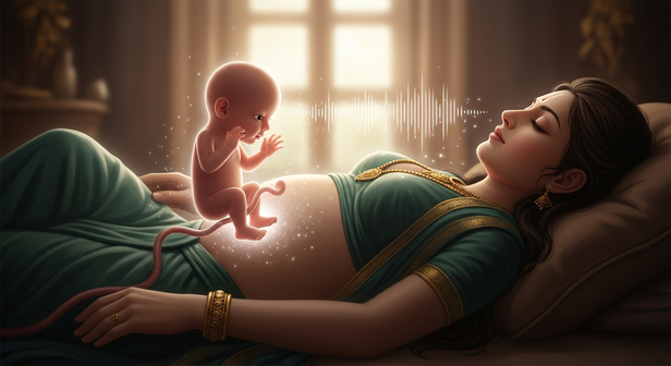 Abhimanyu Listening in the Womb