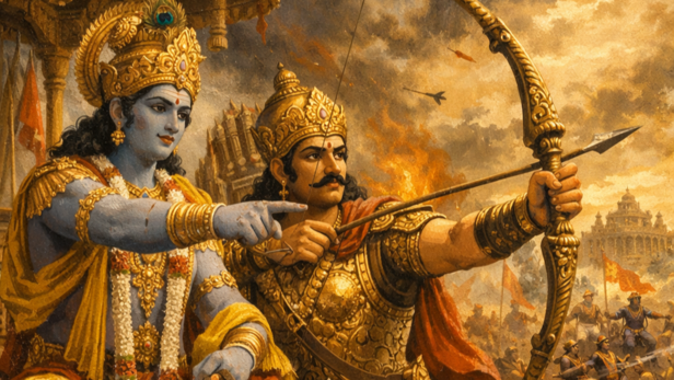 What Krishna Taught About Death &amp; Impermanence (Image Credit: AI)