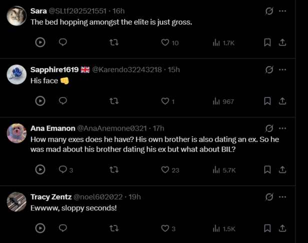 Screenshot taken from X | Reactions online have ranged from amused to disgusted