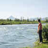 Ganga Flowing Through Villages and Cities