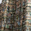 Intricate Carvings of a Gopuram at Meenakshi Amman Temple