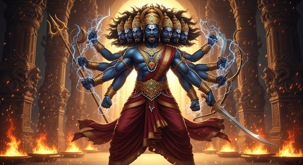 Ravana in Anger