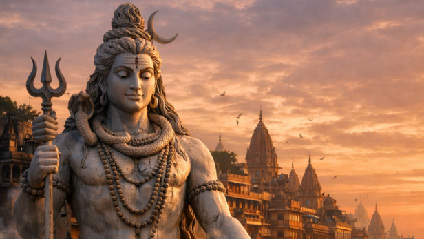 Lord Shiva at Varanasi (Image Credit: AI)