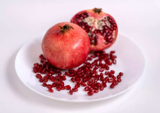 Pomegranate seeds close-up