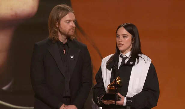 Billie Eilish made a bold political statement at the 2026 Grammys