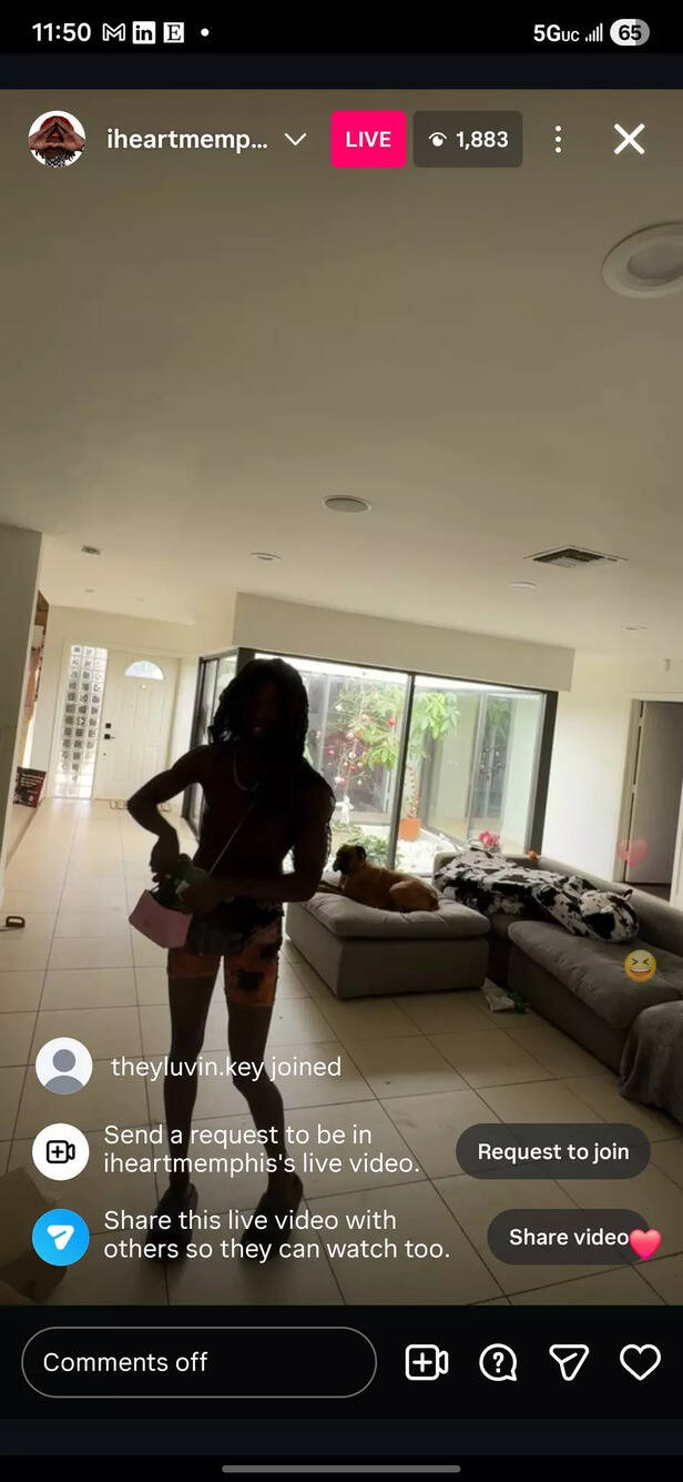 X | @kbwr1d | Everything to Know About IHeartMemphis as His Livestream with Coco Bliss Sparks Online Alarm