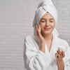 applying moisturizer
