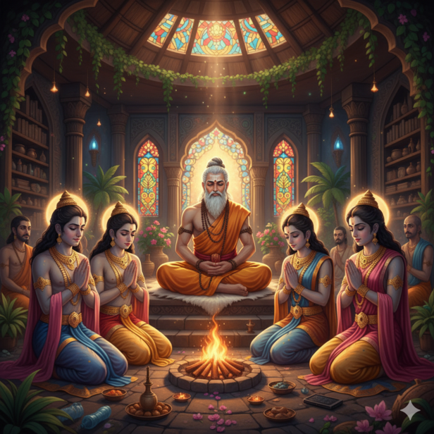 ​The Vasus Before Sage Vashistha