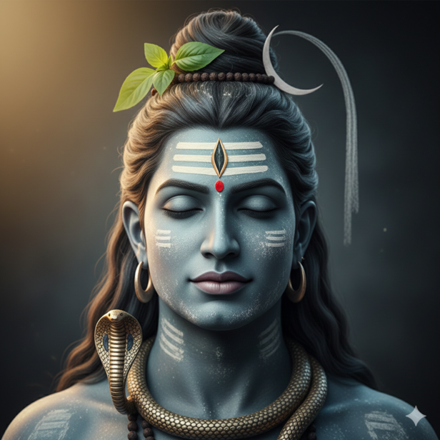 ​Lord Shiva Adorned with Bhasma