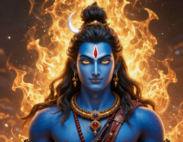 Shiva Opens His Third Eye