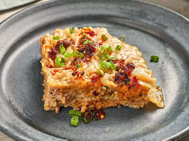 Pinterest |  When you dig in, the layers collapse into juicy, steaming goodness. It is messy. It is glossy. It is deeply cinematic. Social media eats that up.