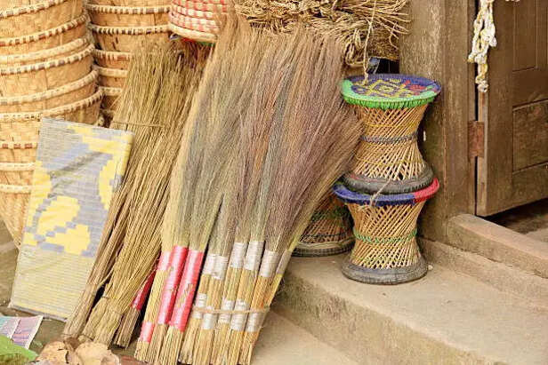 Sweeping the floor as a daily energy cleansing ritual
