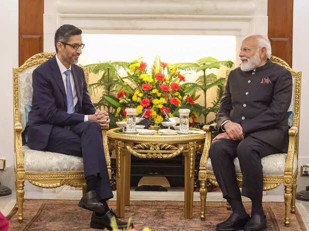 "Google can work with our talented students and professionals": PM Narendra Modi on meeting Sundar Pichai
