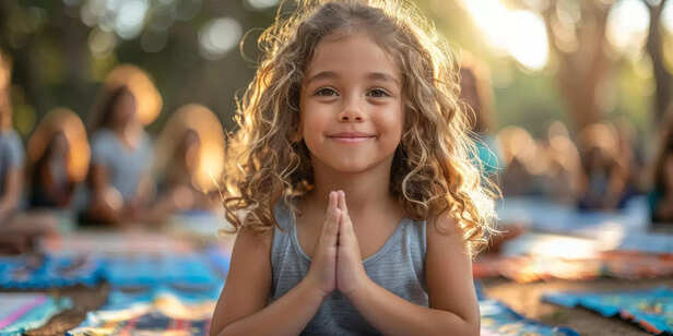 Little Child Chanting to Ganesha
