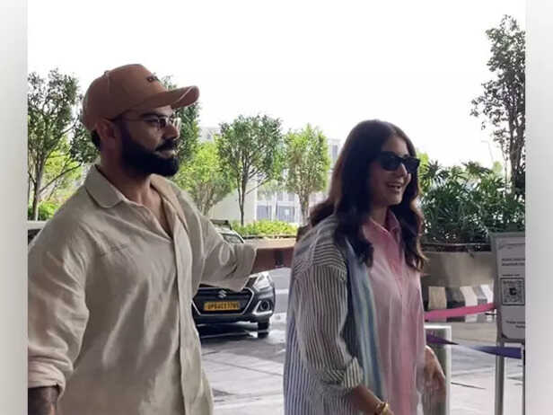 Virat Kohli spotted with Anushka Sharma at Mumbai airport ahead of stepping down from Test Cricket