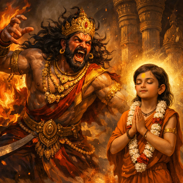 The King’s Anger and the Boy’s Calm